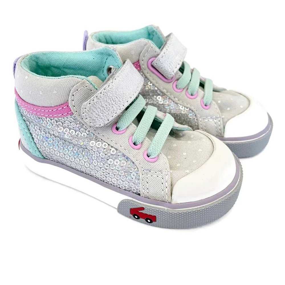 See Kai Run Kristin Silver Sequin